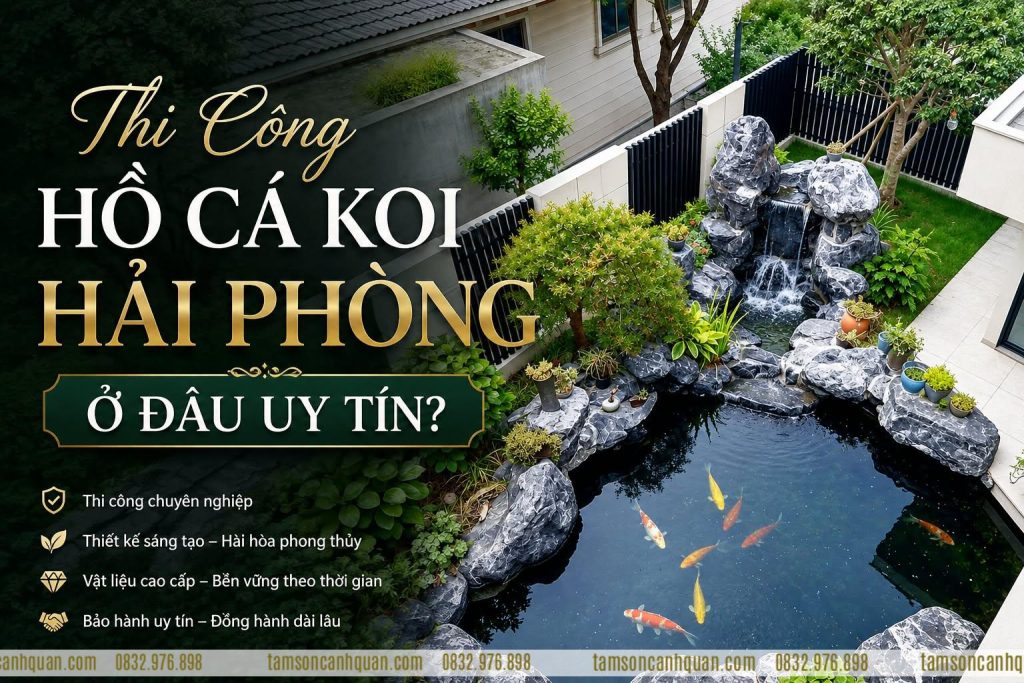 thi cong ho ca koi o hai phong