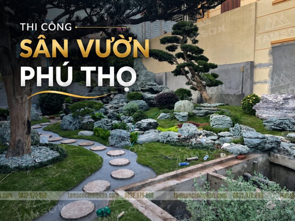 thi cong san vuon phu tho 1