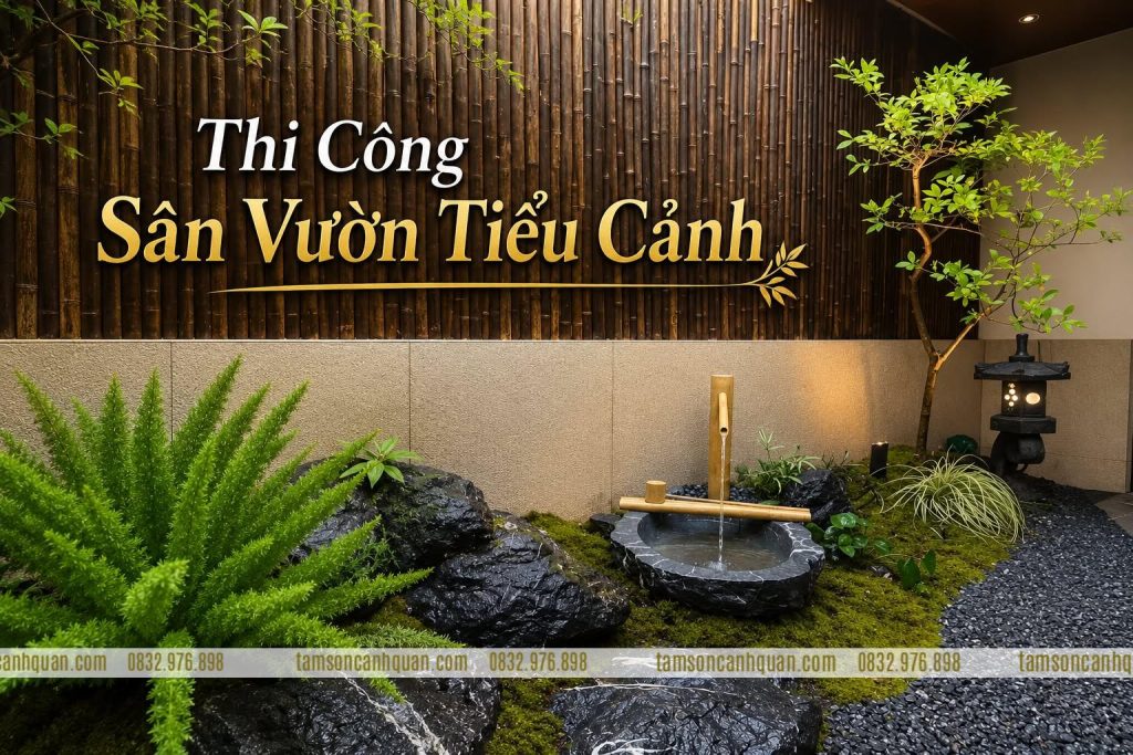 Thi Công Sân Vườn Tiểu Cảnh: Từ Thiết Kế Đến Hoàn Thiện Không Gian