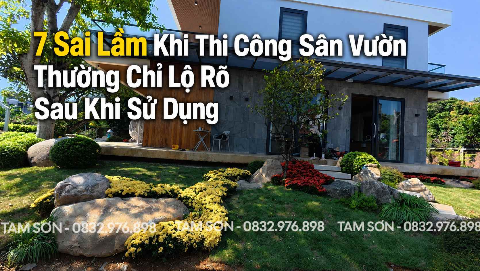 7 sai lầm khi thi công sân vườn thường chỉ lộ rõ sau khi sử dụng