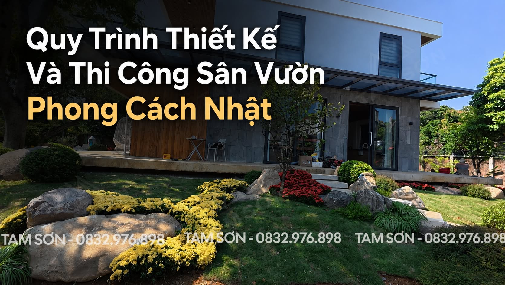 Quy trình thiết kế và thi công sân vườn Phong Cách Nhật Bản