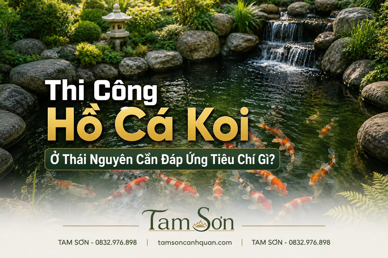 Thi công hồ Koi Thái Nguyên