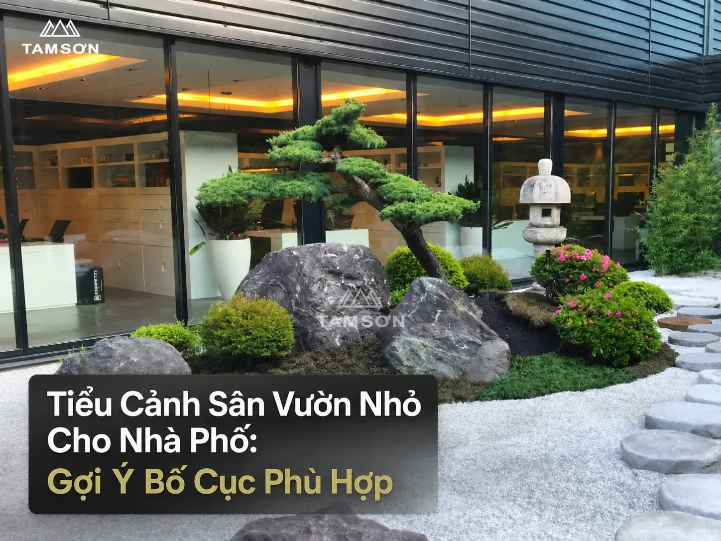 tiểu cảnh sân vườn nhỏ