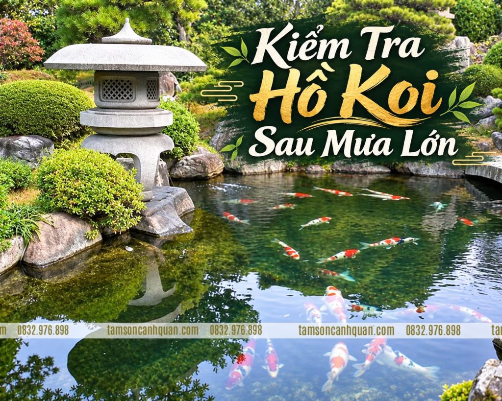 kiem tra ho koi sau mua lon