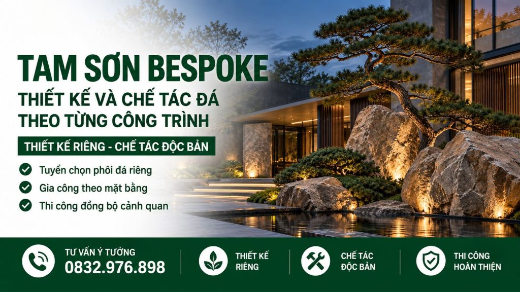 Đá cảnh quan thiết kế riêng