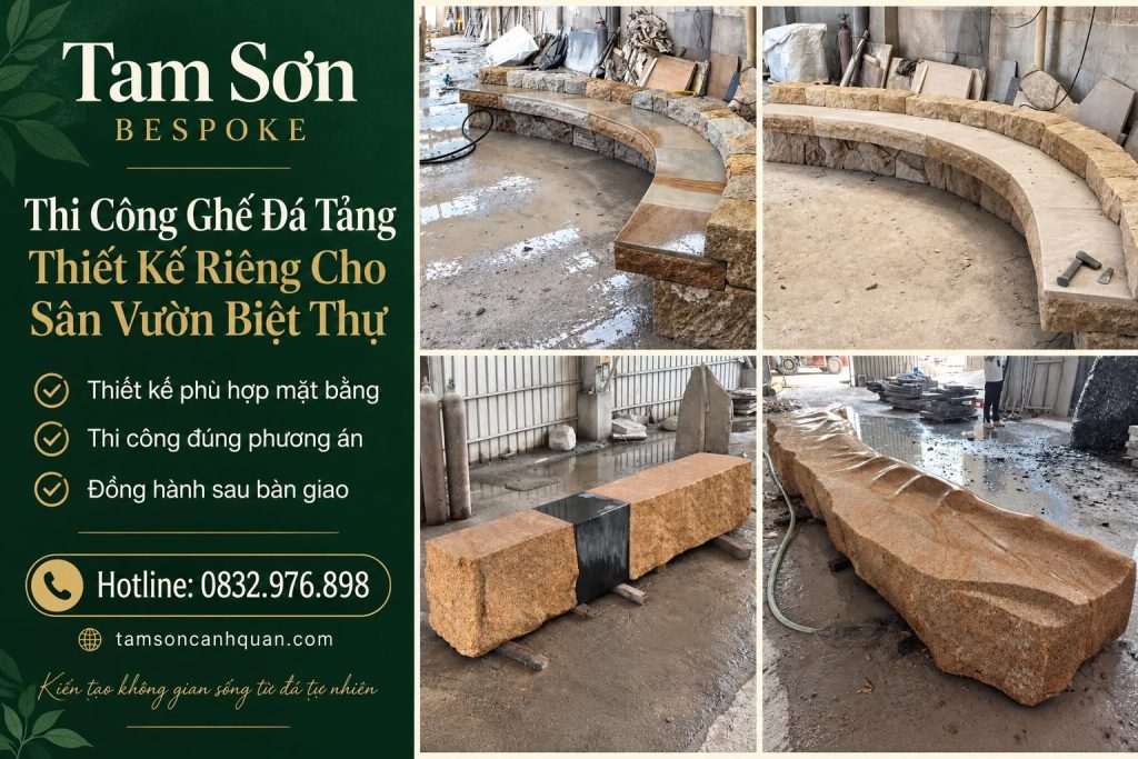 tam son bespoke thiet ke ghe da tang san vuon