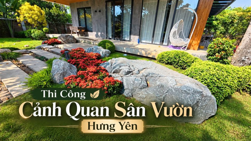 thi cong san vuon hung yen